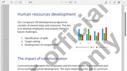 Screensot Nubexx UI5 PDF Viewer mit allen Bedienelementen